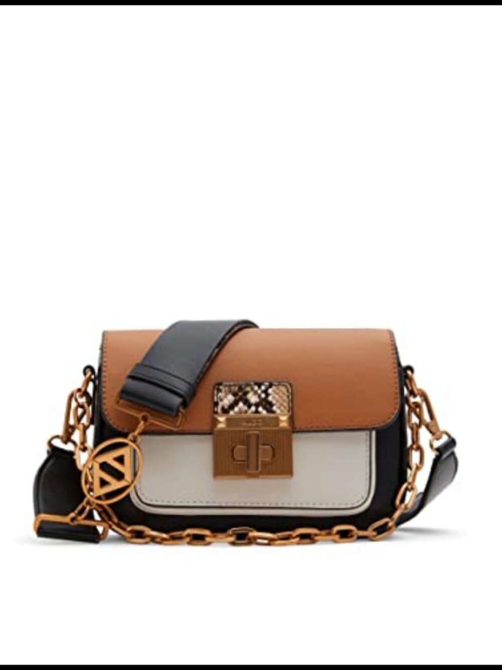 Synthetic Crossbody Bag Convertible Shoulder Bag Small Compact